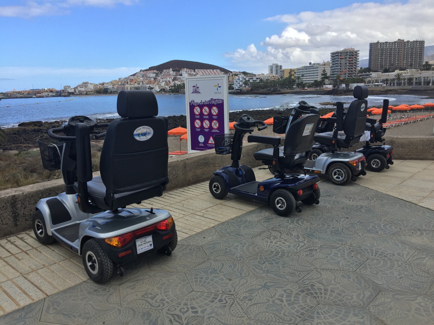 Luna carne expandir Mobility scooter hire in Tenerife los Cristianos - JOSE MOBILITY